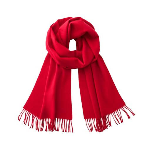 CALVIN & OLIVIA Soft Cashmere Feel Scarf Unisex Classic Winter Scarves for Men Women - 1