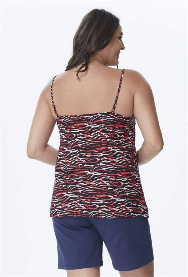 Camouflage Tank Top with Straps - 2