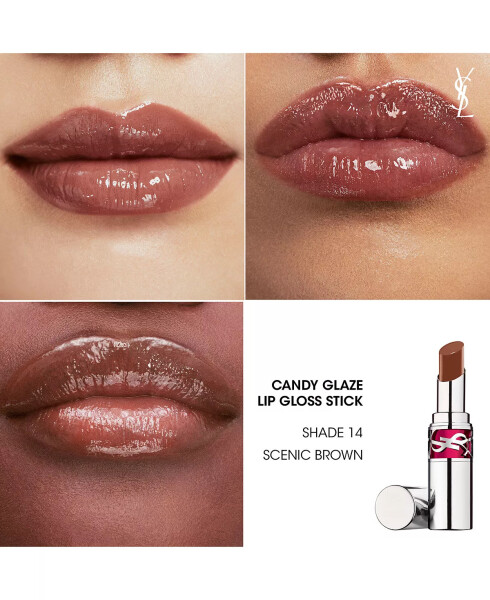 Candy Glaze Lip Gloss Stick 14 SCENIC BROWN - 2