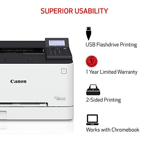 Canon Color imageCLASS LBP632Cdw Kablosuz Mobil Hazır Lazer Yazıcı, 22 Sayfa/Dakika, Beyaz - 6