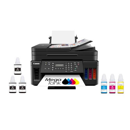 Canon G7020 All-in-One Printer Home Office | Wireless Supertank (Megatank) Printer | Copier | Scan, | Fax and ADF with Mobile Printing, Black, Works with Alexa - 1