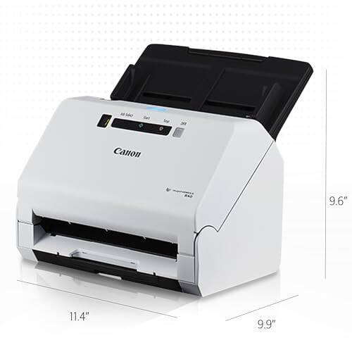 Canon imageFORMULA R40 Ofis Belge Tarayıcı PC ve Mac için, Renkli Çift Taraflı Tarama, Ofis veya Ev Kullanımı İçin Kolay Kurulum, Tarama Yazılımı Dahil - 2