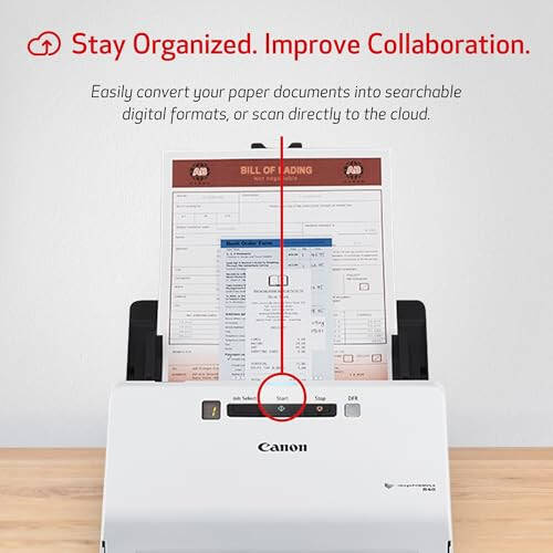 Canon imageFORMULA R40 Ofis Belge Tarayıcı PC ve Mac için, Renkli Çift Taraflı Tarama, Ofis veya Ev Kullanımı İçin Kolay Kurulum, Tarama Yazılımı Dahil - 3