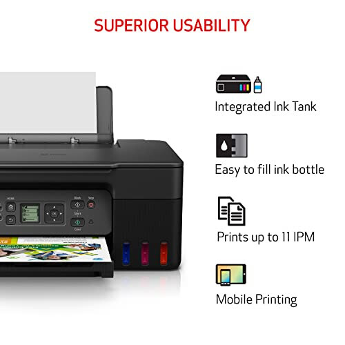 Canon MegaTank G3270 All-in-One Wireless Inkjet Printer. for Home Use, Print, Scan and Copy, Black - 8