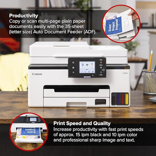 Canon Megatank GX2020 All-in-One Wireless Supertank [Megatank] Printer | Print, Copy and Scan| Mobile Printing |2.7