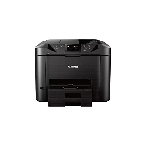 Canon Office and Business MB5420 Simsiz Ko‘p Funktsiyali Printer, Skaner, Nusxalash va Faks, Mobil va Ikki Tomonlama Chop etish bilan, Qora, Stolda - 1