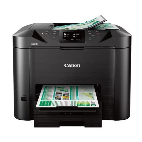 Canon Office and Business MB5420 Simsiz Ko‘p Funktsiyali Printer, Skaner, Nusxalash va Faks, Mobil va Ikki Tomonlama Chop etish bilan, Qora, Stolda - 2