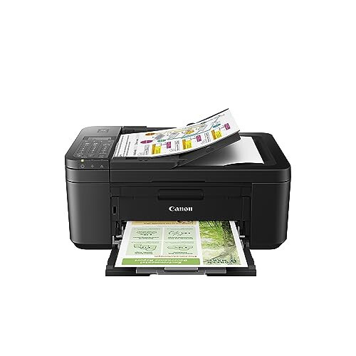 Canon PIXMA TR4720 All-in-One Wireless Printer for Home use, with Auto Document Feeder, Mobile Printing and Built-in Fax, Black - 1