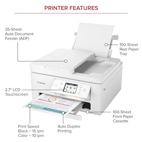 Canon PIXMA TR7820 - Simsiz Uy Uyda Uskuna Printer - 4