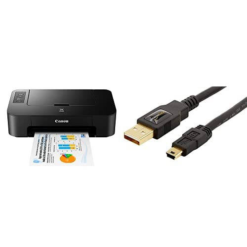 Canon PIXMA TS202 Mürekkep Püskürtmeli Fotoğraf Yazıcısı, Siyah, USB Bağlantısı, USB ile - Paket - 1