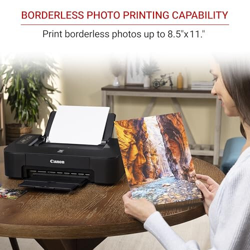 Canon TS202 Inkjet Photo Printer, Black (USB Required, not Included) - 8