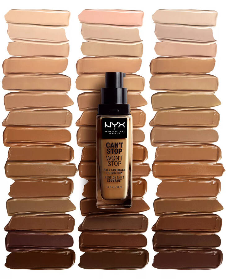 Can't Stop Won't Stop Full Coverage Foundation, 1-oz. 23 Chestnut (deepest deep/neutral undertone) - 4