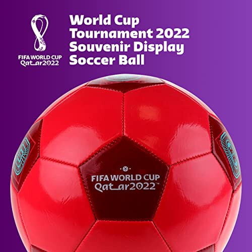 Capelli Sport FIFA World Cup Qatar 2022 Tournament Soccer Ball Souvenir Display, Officially Licensed Futbol for Youth and Adult Soccer Players - 2