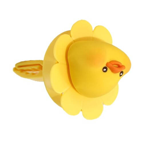 Car Air Outlet Vent Freshener, Rotating Clip Car Vent Clip Fragrance Diffuser Safe Plug and Play Cute Little Flower Shape Innovative for Car Interior Decor (Duck) - 1