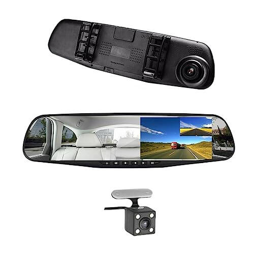 Car DVR Rear View Mirror Video Recorder 4.3