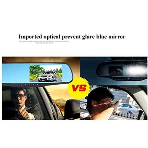 Car DVR Rear View Mirror Video Recorder 4.3