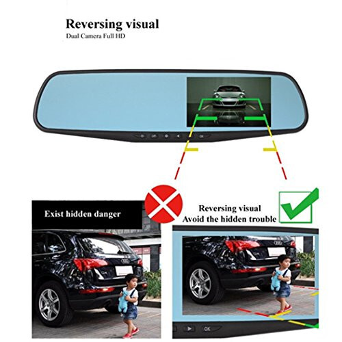 Car DVR Rear View Mirror Video Recorder 4.3