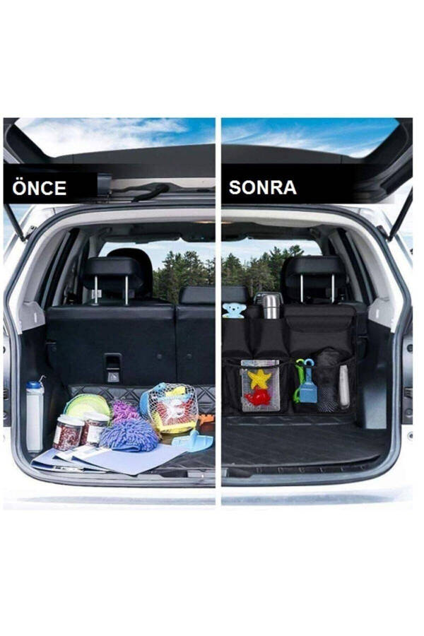 Car Interior Auto Back Seat Organizer Bag Storage Tool Kit Car Trunk Organizer - 2