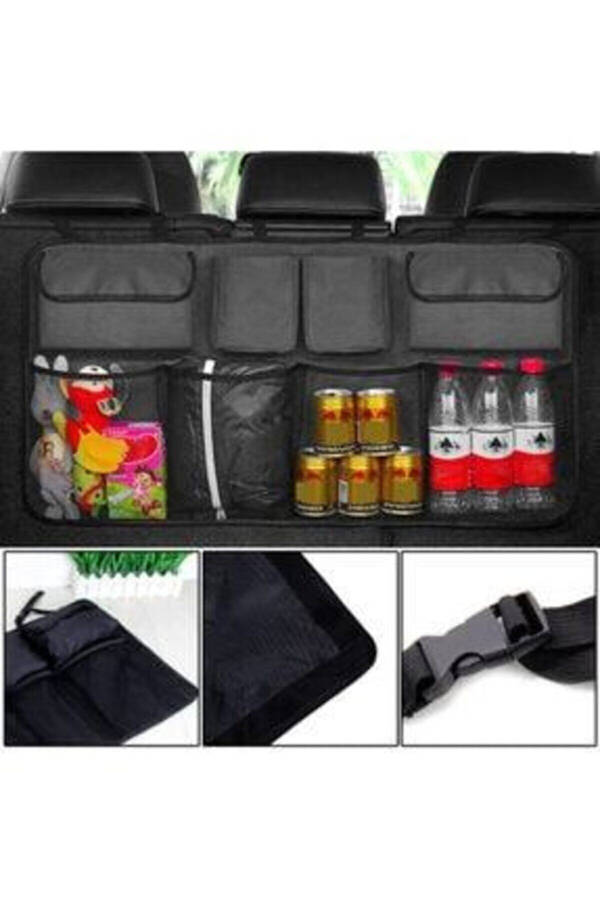 Car Interior Auto Back Seat Organizer Bag Storage Tool Kit Car Trunk Organizer - 7