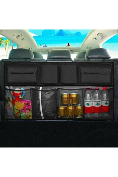 Car Interior Auto Back Seat Organizer Bag Storage Tool Kit Car Trunk Organizer - 8