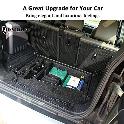 Car Trunk Organizer, Multi-Compartment Automotive Car Organizer for Land Rover Defender 2020-2023 Rear Trunk Organizer Tray 110 Accessories - 5