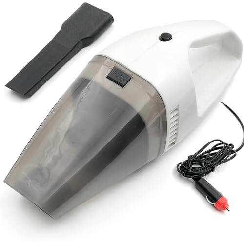 Car Vacuum Cleaner, Handheld, white (White) - 1