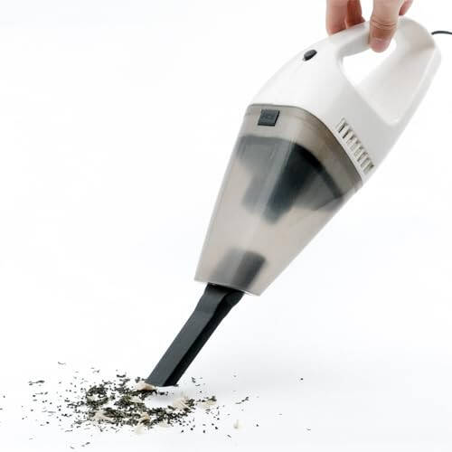 Car Vacuum Cleaner, Handheld, white (White) - 6