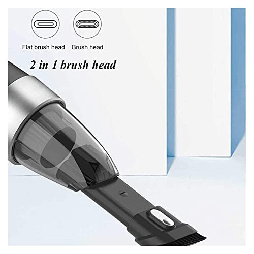 Car Vacuum, Portable Car Vacuum Cleaner High Power 120W/5000Pa, Wet/Dry Handheld Cleaner for Car Detailing and Cleaning Car Interior (Color: B) (B) - 6