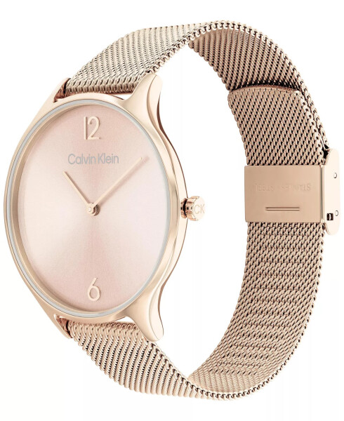 Carnation Gold-Tone Mesh Bracelet Watch 38mm Carnation Gold - 3