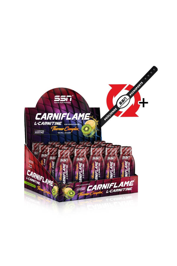 Carniflame 3000 Mg Thermo Carnitine L-carnitine 20 Ampoules Kiwi Flavored - 3