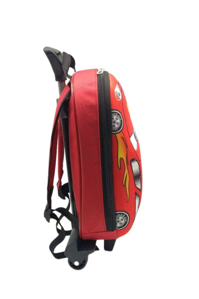 Cars Printed Pull-Along Kids Kindergarten Backpack - 3