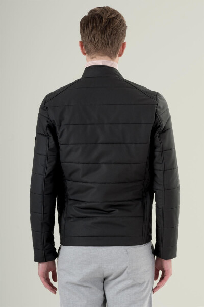 Cartesio Vegan Leather Jacket Men Black - 6