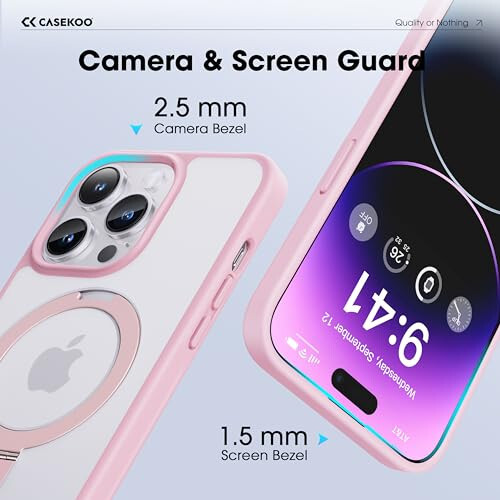 CASEKOO iPhone 14 Pro Max Case with Magnetic Invisible Stand - 6