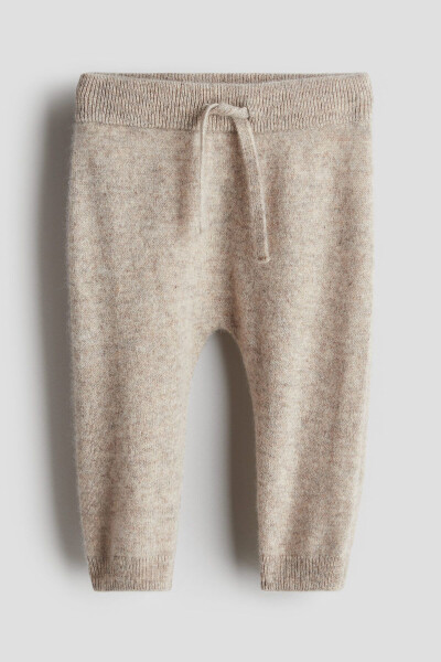 Cashmere knit trousers - 1