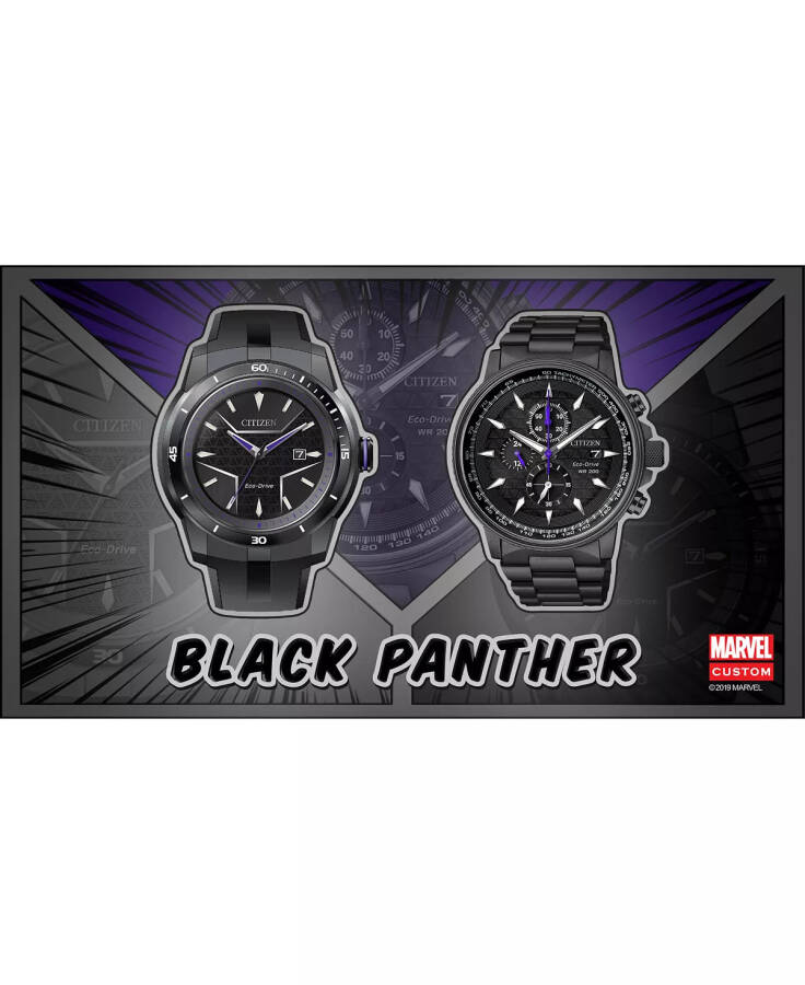 Часы Black Panther Chronograph Black Bracelet 42mm Black - 6