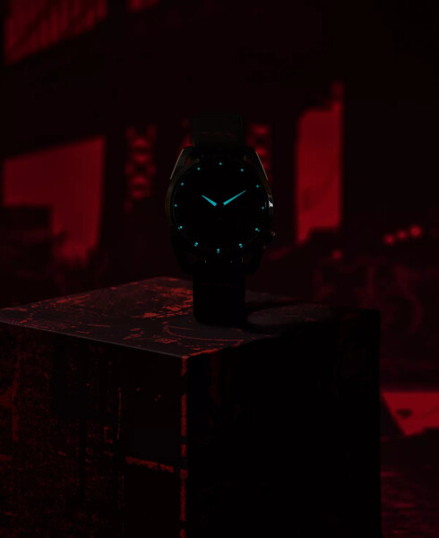 Часы Eco-Drive для мужчин Marvel Miles Morales с черным кожаным ремешком 42 мм без цвета - 7