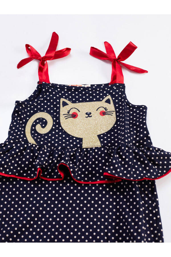 Cat Dotted Girl Jumpsuit - 20