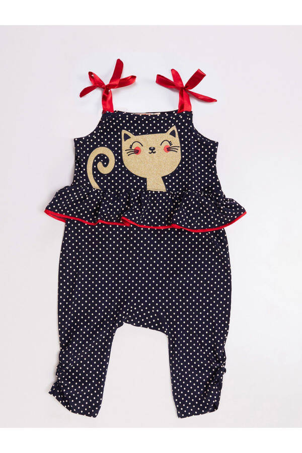 Cat Dotted Girl Jumpsuit - 13