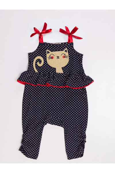 Cat Dotted Girl Jumpsuit - 8