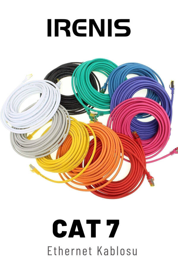 Cat7 S/ftp Lszh Ethernet Ağ Lan Kablosu Kırmızı 5 Metre - 8