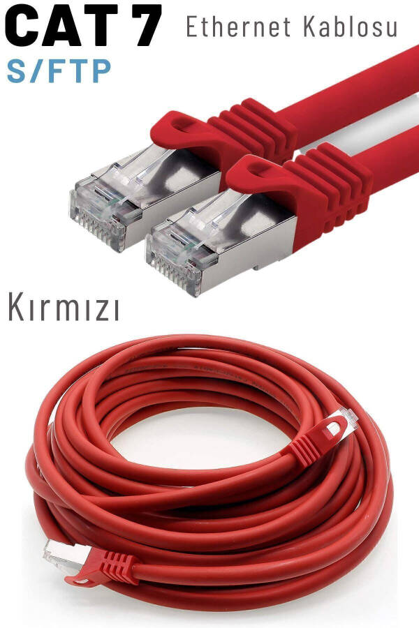 Cat7 S/ftp Lszh Ethernet Network Lan Cable Red 5 Meter - 2