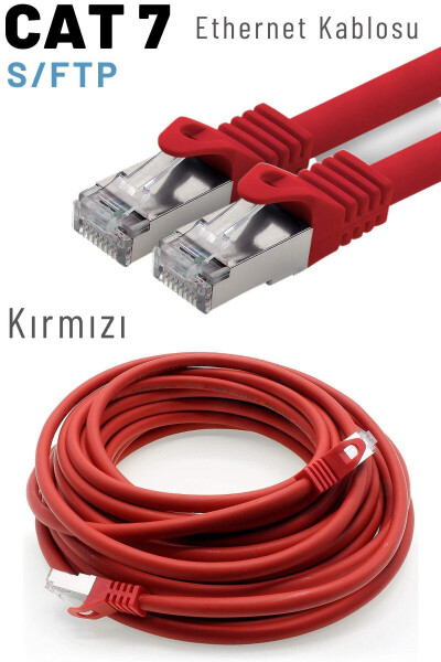 Cat7 S/ftp Lszh Ethernet Network Lan Cable Red 5 Meter - 6