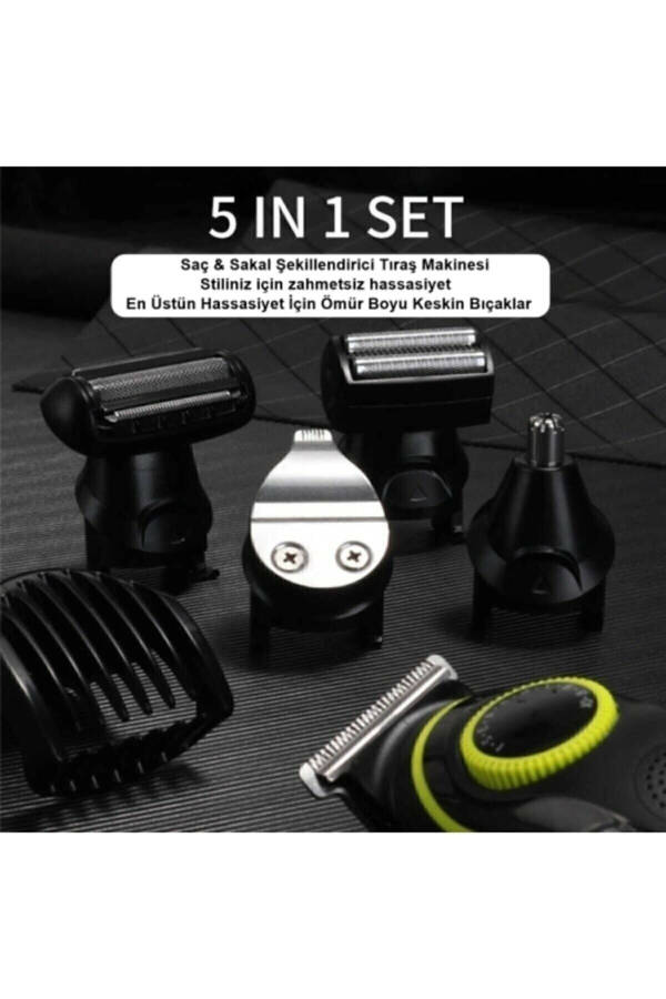 Cd 6171 Hair & Beard Trimmer Shaver Men's Grooming Set 5 In 1 Ultimate 009 - 2