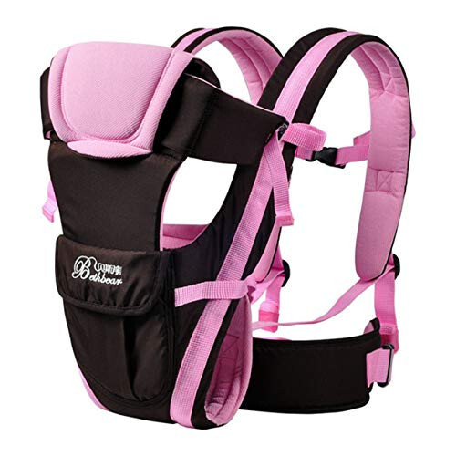 CdyBox Adjustable 4 Positions Carrier 3D Backpack Pouch Bag Wrap Soft Structured Ergonomic Sling Front Back Newborn Baby Infant (Pink) - 16