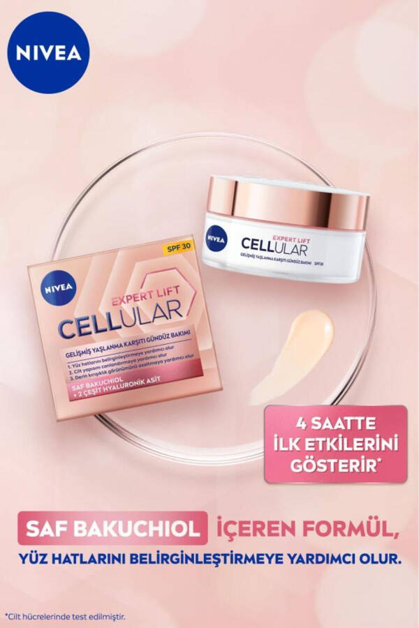 Cellular Expert Lift Yaşlanma Karşıtı Gündüz Yüz Bakım Kremi 50ml, Bakuchiol, Hyaluronik Asit, SPF30 - 9