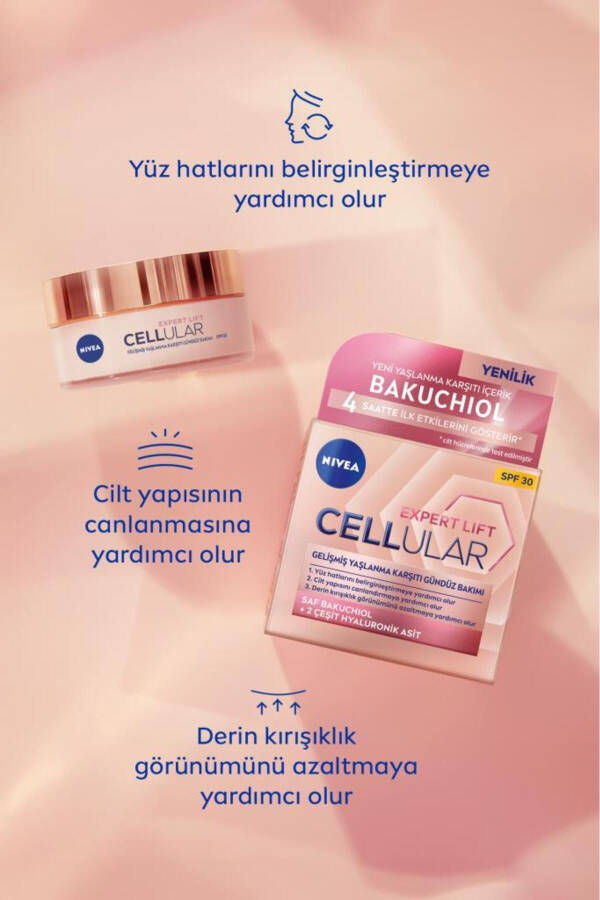 Cellular Expert Lift Yaşlanma Karşıtı Gündüz Yüz Bakım Kremi 50ml, Bakuchiol, Hyaluronik Asit, SPF30 - 4