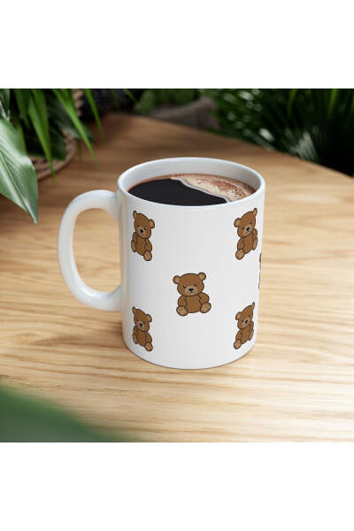 Ceramic Mug with Teddy Bear Design - 7