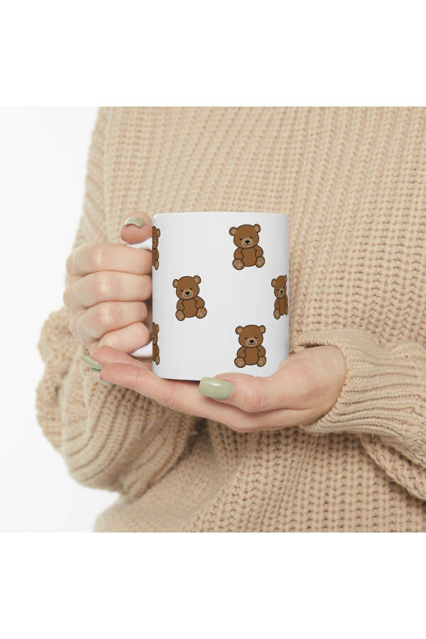 Ceramic Mug with Teddy Bear Design - 8