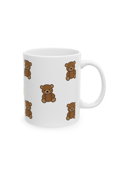 Ceramic Mug with Teddy Bear Design - 9