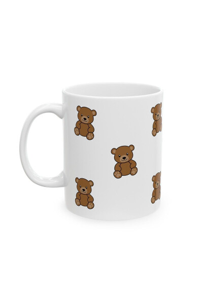 Ceramic Mug with Teddy Bear Design - 5